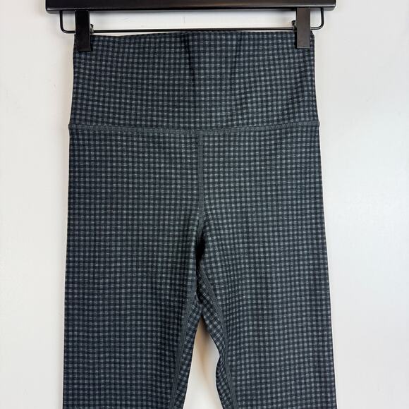 Vuori Womens Clean Elevation Leggings Black Gray Gingham - XS - Picture 2 of 8